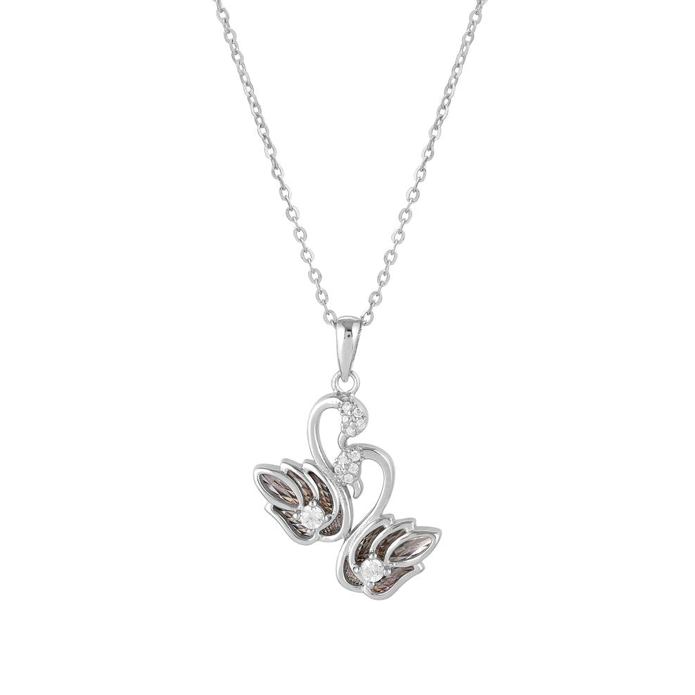 Eternal Embrace Necklace - 925 Sterling Silver - Shining Silver.in