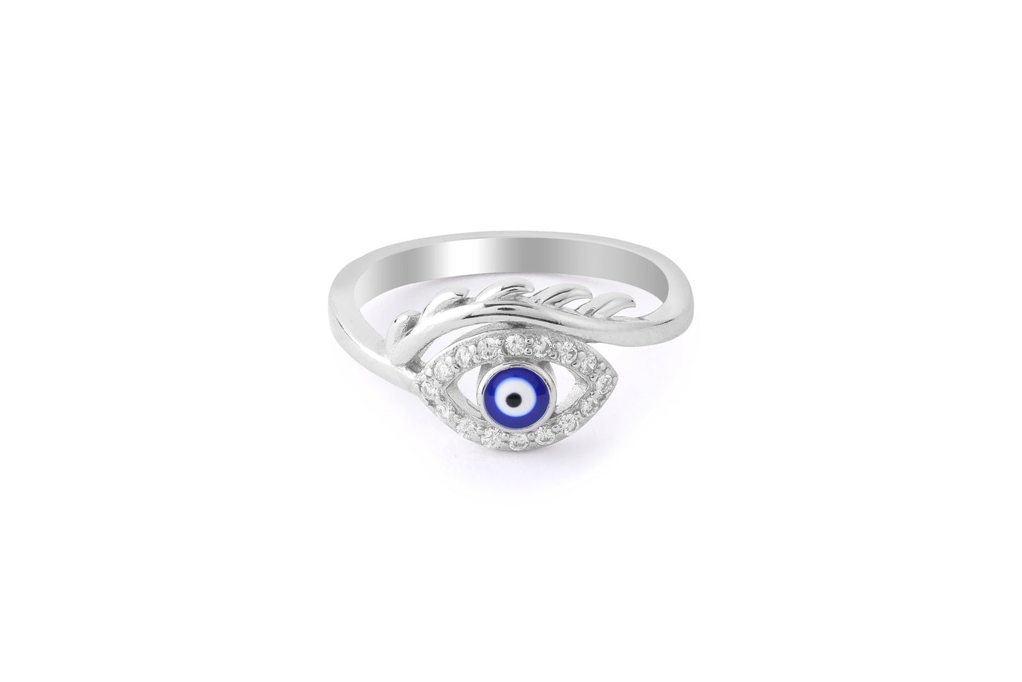 Evil Eye Silver Rings For Women - Shining Silver.in