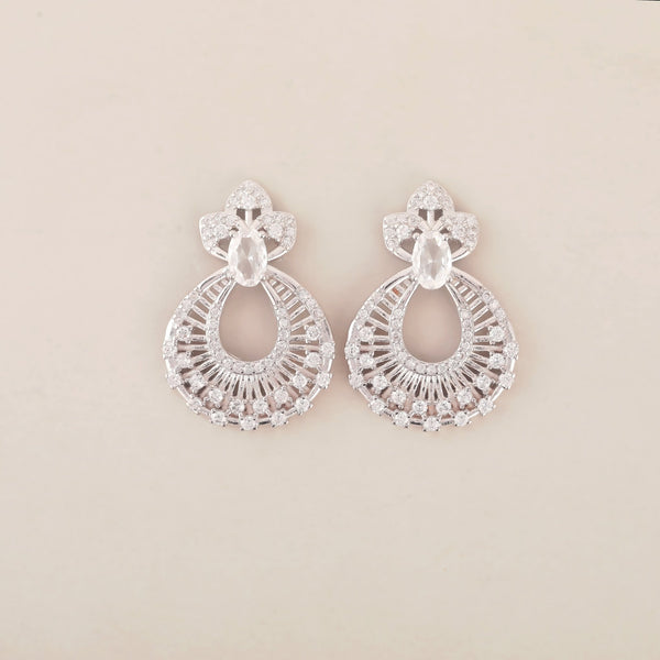 Exquisite 925 sterling silver earrings - Shining Silver.in
