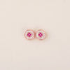 Exquisite rose gold plated 925 sterling silver stud earrings - Shining Silver.in