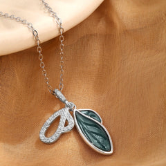 Feathery Charms Pandent With Link Chain - 925 Sterling Silver - Shining Silver.in