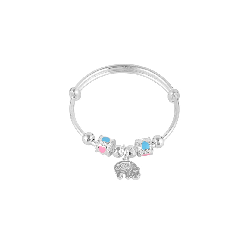 Elephant Charm Silver Baby Kada | 925 Pure Silver