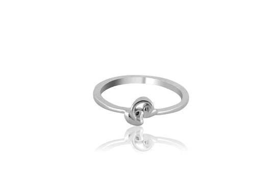 Hearts Entwined- Sterling Silver 925 Linked Heart Ring For Her - Shining Silver.in