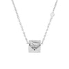 Love Messenger Necklace - 925 Sterling Silver - Shining Silver.in