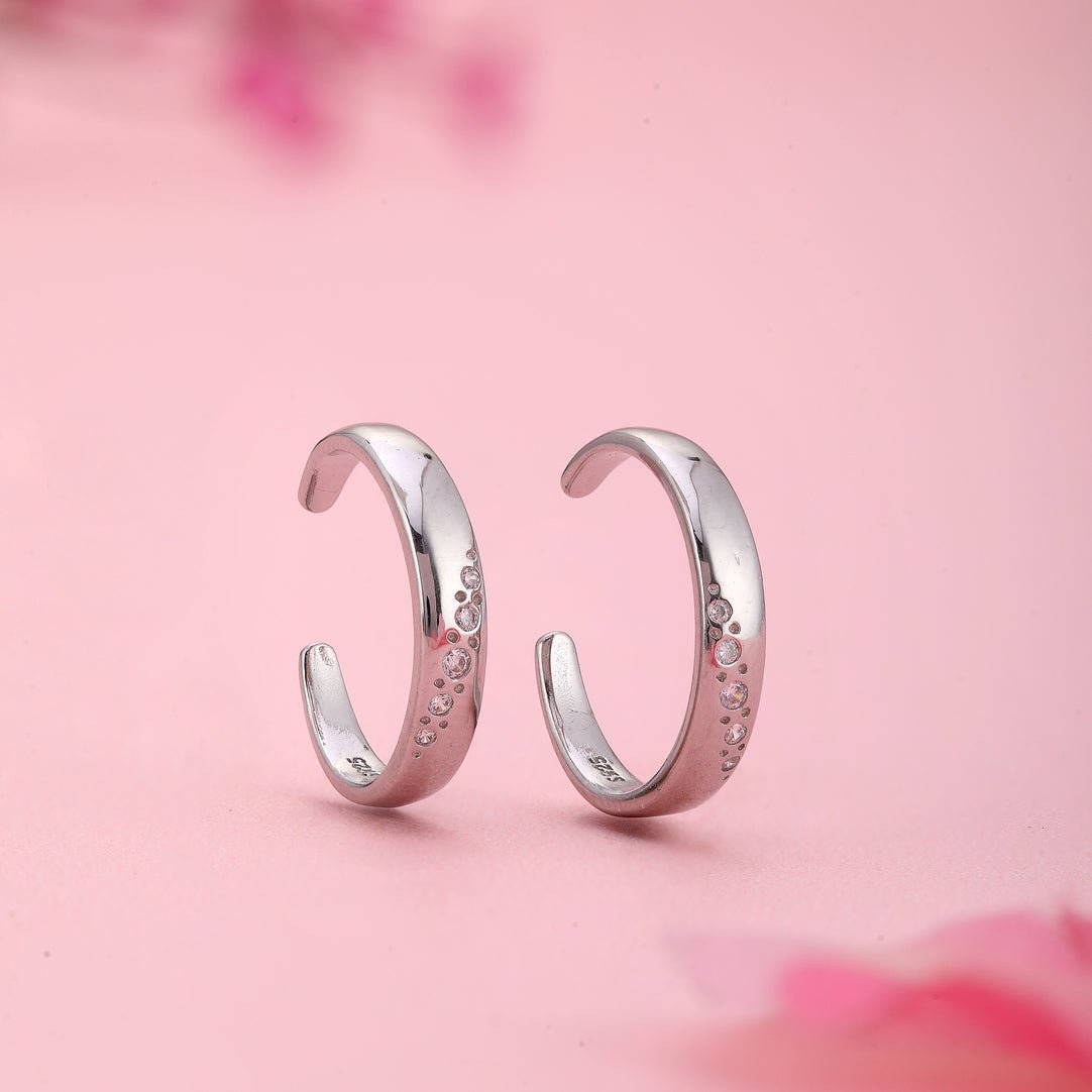 Minimal Toering - 925 Sterling Silver - Shining Silver.in