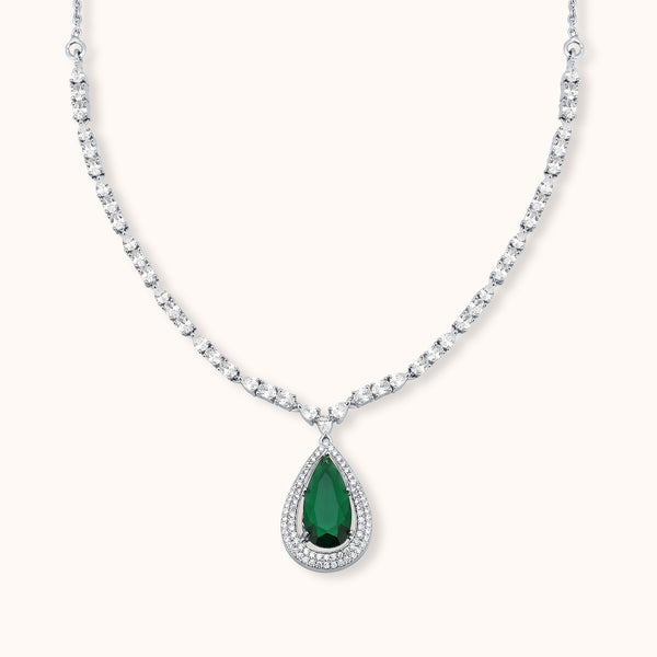 SHINING’s Queen’s Emerald Legacy Necklace | 925 Sterling Silver