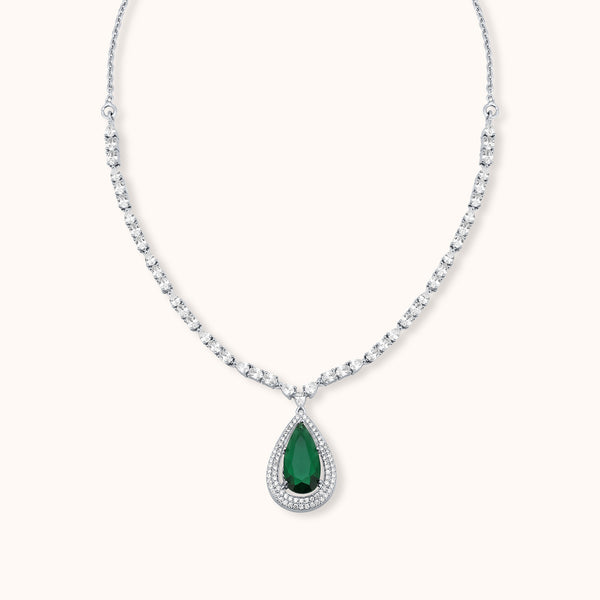 SHINING’s Queen’s Emerald Legacy Necklace | 925 Sterling Silver