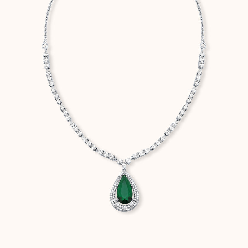SHINING’s Queen’s Emerald Legacy Necklace | 925 Sterling Silver