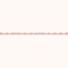 SHINING's Silver Rosegold Plated Anklet