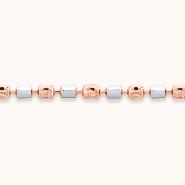 SHINING's Silver Rosegold Plated Anklet