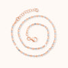 SHINING's Silver Rosegold Plated Anklet