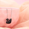 Noir Swan Necklace - 925 Sterling Silver - Shining Silver.in