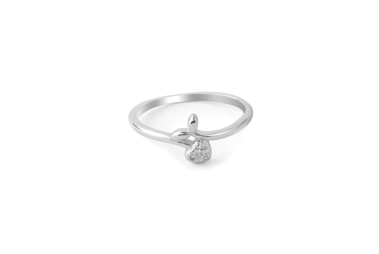 Peace In A Leaf Ring - Shining Silver.in