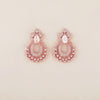 Radiant Elegance: Rose Gold Plated 925 Sterling Silver Earrings Adorned with Zirconia - Shining Silver.in