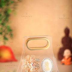 Ganesha 999 Pure Silver Acrylic Bag Gift