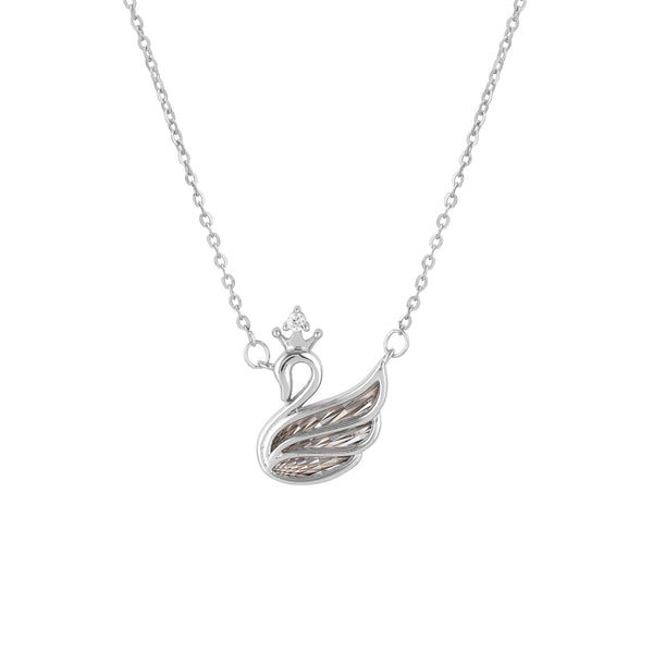 Swarovski Style Necklace in 925 Sterling Silver