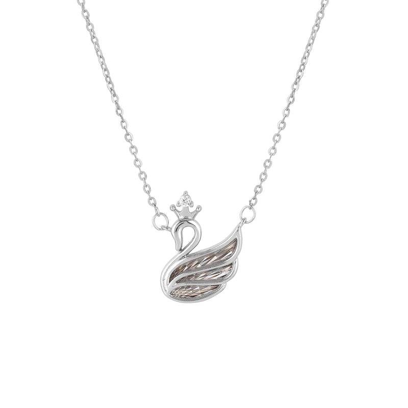 Swarovski Style Necklace in 925 Sterling Silver