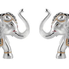 Set Of 2 Jawabi Style Elephants