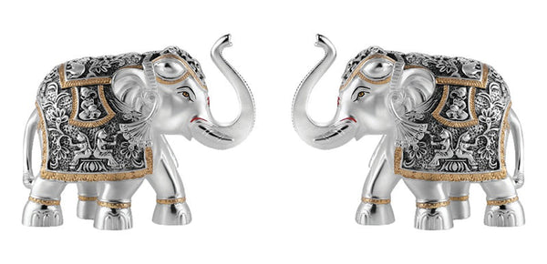 Set Of 2 Jawabi Style Elephants