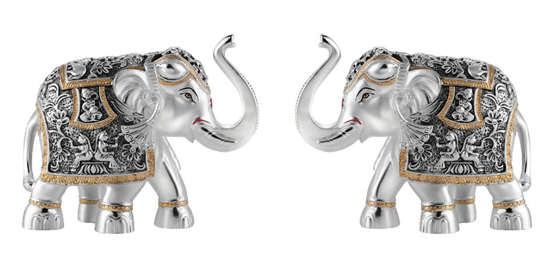 Set Of 2 Jawabi Style Elephants