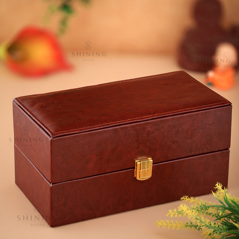 Laxmi Ganesh 999 Pure Silver Coin Gift Box