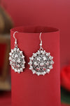 SHINING’s Oxidised Silver Mandla Earrings | 925 Shining Silver