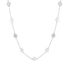 Minimal Blossom Chain Necklace- 925 Sterling Silver