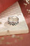 Oxidised silver ring shiningsilver.in