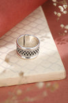 SHINING’s Antique Weave Broad Band – 925 Silver