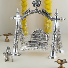 Pure Silver Laddu Gopal Jhula 925
