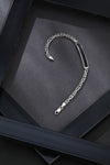 SHINING’s Black Enamel Men’s Bracelet | 925 Sterling Silver