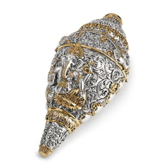 Ganesha Shankh Dual Tone
