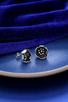 SHINING’s Oxidised Flower Earrings | 925 Shining Silver
