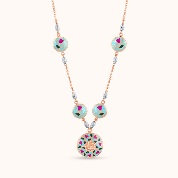 SHINING’s Meenakari Celestia Necklace | 925 Sterling Silver
