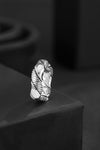 SHINING’s Carved Helix Silver Ring – 925 Silver