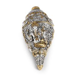 Ganesha Shankh Dual Tone