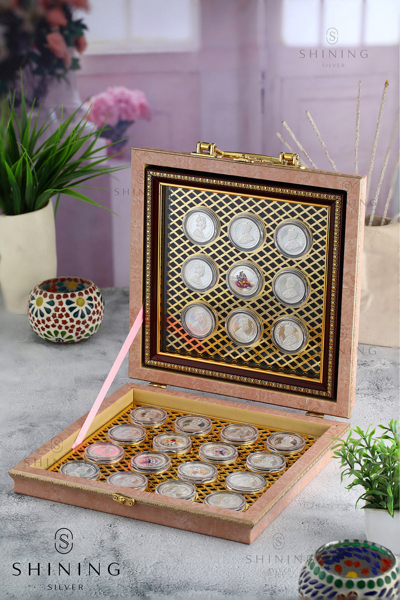 SHINING’s 25 Pc 999 Pure Silver Coin Gift