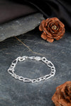 SHINING’s Figaro Men’s Hollow Bracelet | 925 Pure Silver