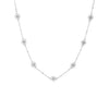 Flower Chain Necklace- 925 Sterling Silver
