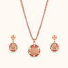 SHINING’s Celestia Pandent Set | 925 Sterling Silver | 18K Rosegold Plating