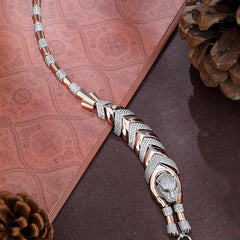 SHINING’s Jaguar Men’s Bracelet | 925 Sterling Silver | Rosegold Plating
