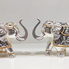 Set Of 2 Jawabi Style Elephants
