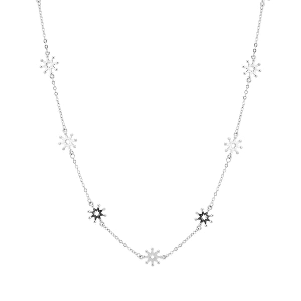Starflower Chain Necklace- 925 Sterling Silver