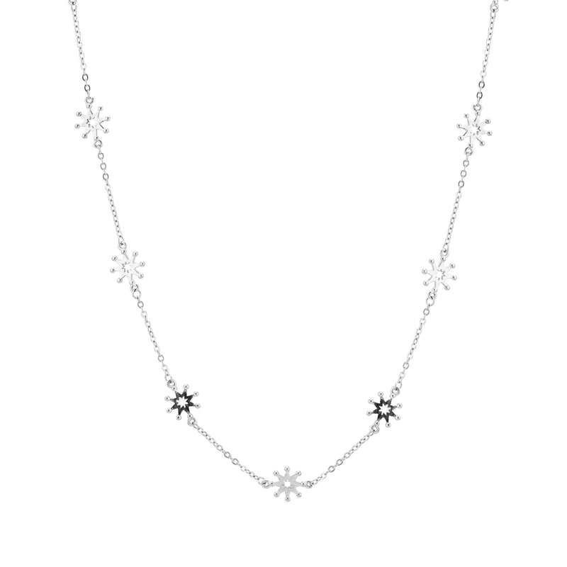Starflower Chain Necklace- 925 Sterling Silver