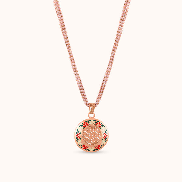 SHINING’s Celestia Pandent Set | 925 Sterling Silver | 18K Rosegold Plating
