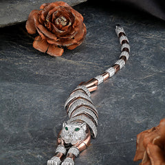 SHINING’s Jaguar Men’s Bracelet | 925 Sterling Silver | Rosegold Plating