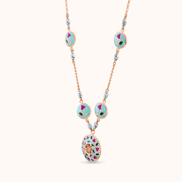 SHINING’s Meenakari Celestia Necklace | 925 Sterling Silver
