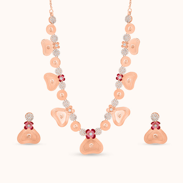 SHINING’s Celestia Necklace | 18K Rosegold Plating | 925 Pure Silver Base