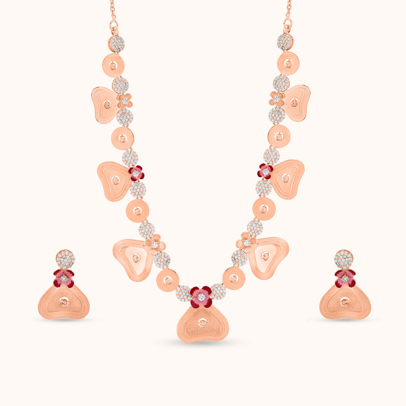 SHINING’s Celestia Necklace | 18K Rosegold Plating | 925 Pure Silver Base