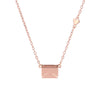 Rose Gold Plated Messenger Necklace - 925 Sterling Silver - Shining Silver.in